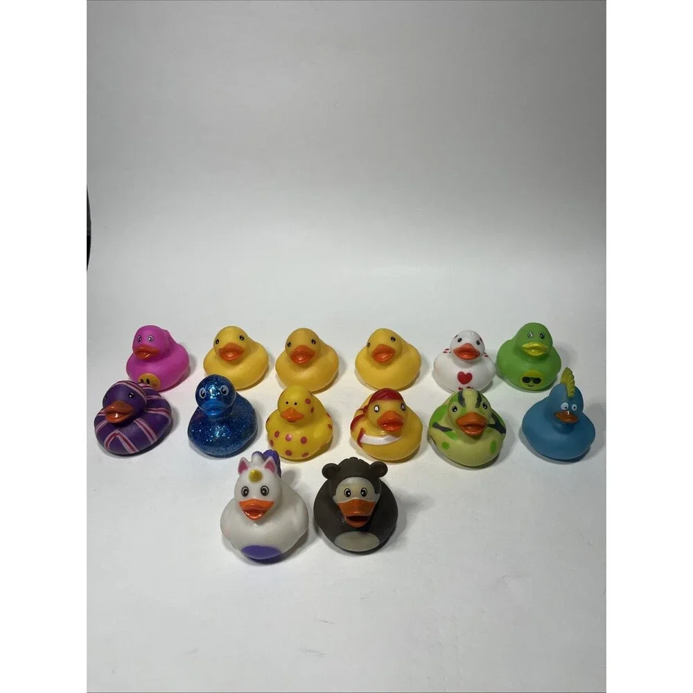 Lot of 14 Rubber Duckies, Jeep Ducking Party Favors Jeep Ducking